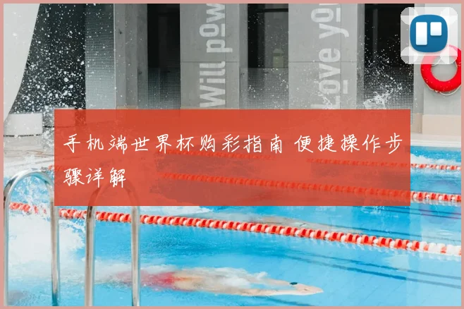 手机端世界杯购彩指南 便捷操作步骤详解